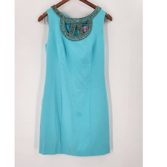 NEW NWT Lilly Pulitzer Lane Shift Dress In‎ Shorely Blue Size 4 - Picture 4 of 10